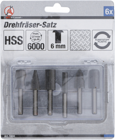 Set freze pentru alezat, 6 piese BGS 1604 [3]