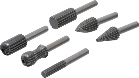 Burghie/accesorii - Set freze pentru alezat, 6 piese BGS 1604