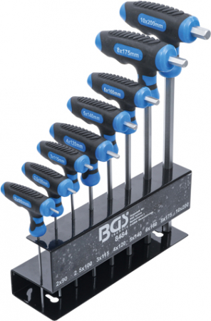 Surubelnite, Torx & Imbus - Set imbus cu maner T, 2-10 mm, 8 piese BGS 8484