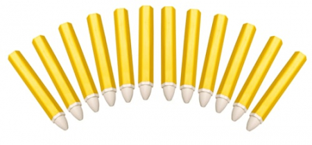 Consumabile - Set markere pentru anvelope albe, 12 piese BGS 8822
