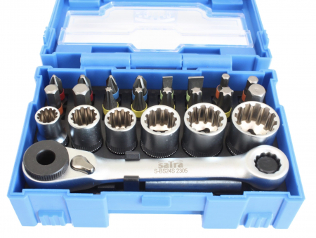 S-BS24S Set mini-clichet cu tubare si biti 1/4 24 piese [1]