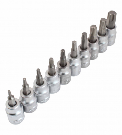 S-H138NT Tava unelte cu torxuri tubulare 3/8", 10 piese [1]
