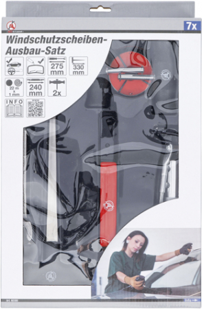 Set montare, demontare parbriz, 7 piese BGS 60300 [3]
