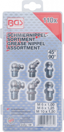 Set nipluri pentru gresare, 110 piese BGS 8065 [2]