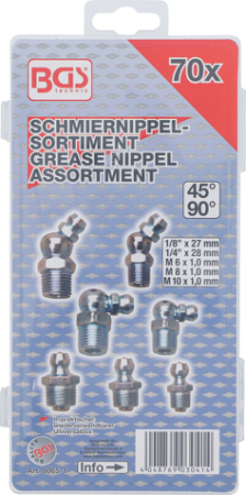 Set nipluri gresoare, 70 piese BGS 8065-1 [2]