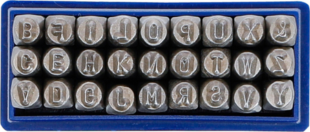 Set pansoane litere, 3 mm BGS 2030 [1]
