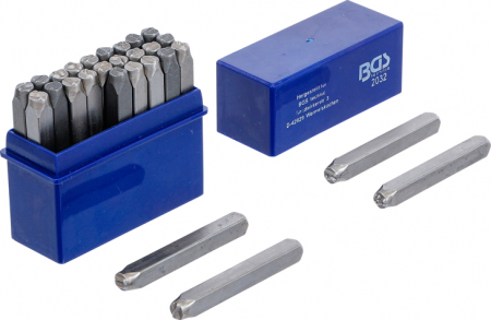 Scule de mana - Set pansoane litere, 5 mm BGS 2032