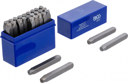 Scule de mana - Set pansoane litere, 6 mm BGS 2033