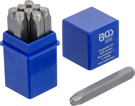 Scule de mana - Set pansoane numere 5 mm BGS 3035