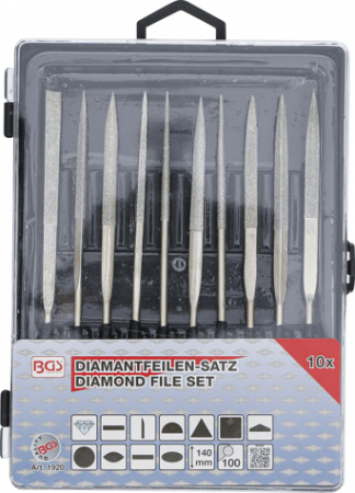 Set pile diamantate, 140x3 mm, 10 piese BGS 1920 [8]