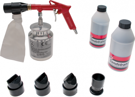 Scule pneumatice - Set pistol de sablat si accesorii BGS 3650