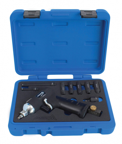 Scule pneumatice - A-9IGP Set pistol pneumatic de impact pentru bujii incandescente 1/4 40nm 9 piese