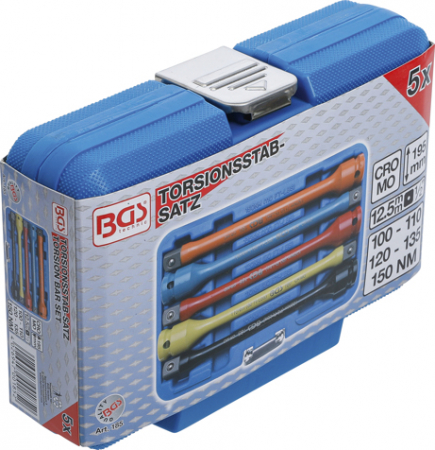Set prelungitoare pentru prezoane de roti cu limitare la strangere, 100-150 Nm, 5 piese BGS 185 [5]