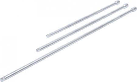 Scule de mana - Set prelungitoare cu antrenare 10 mm (3/8"), lungime 375 / 450 / 600 mm, 3 piese, BGS 6855