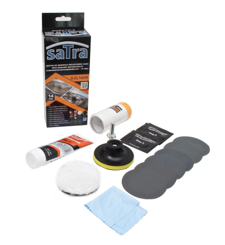 Consumabile - S-CL14HR Set profesional pentru restaurarea si polisarea farurilor auto - 14 piese