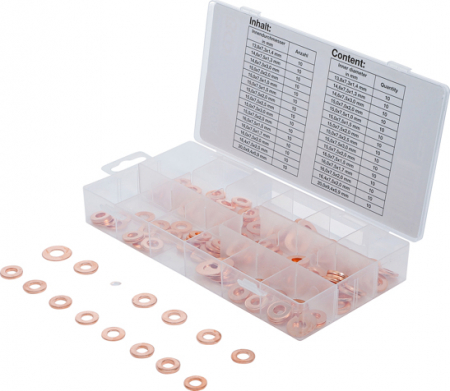Consumabile - Set saibe cupru pentru injectoare, 150 piese BGS 8120