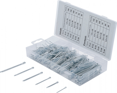 Consumabile - Set sigurante, 1,5 - 4 mm, 555 piese BGS 8048