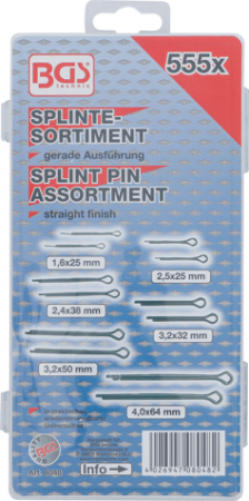 Set sigurante, 1,5 - 4 mm, 555 piese BGS 8048 [2]