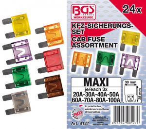 Consumabile - Set sigurante maxi , 24 piese  BGS 8127