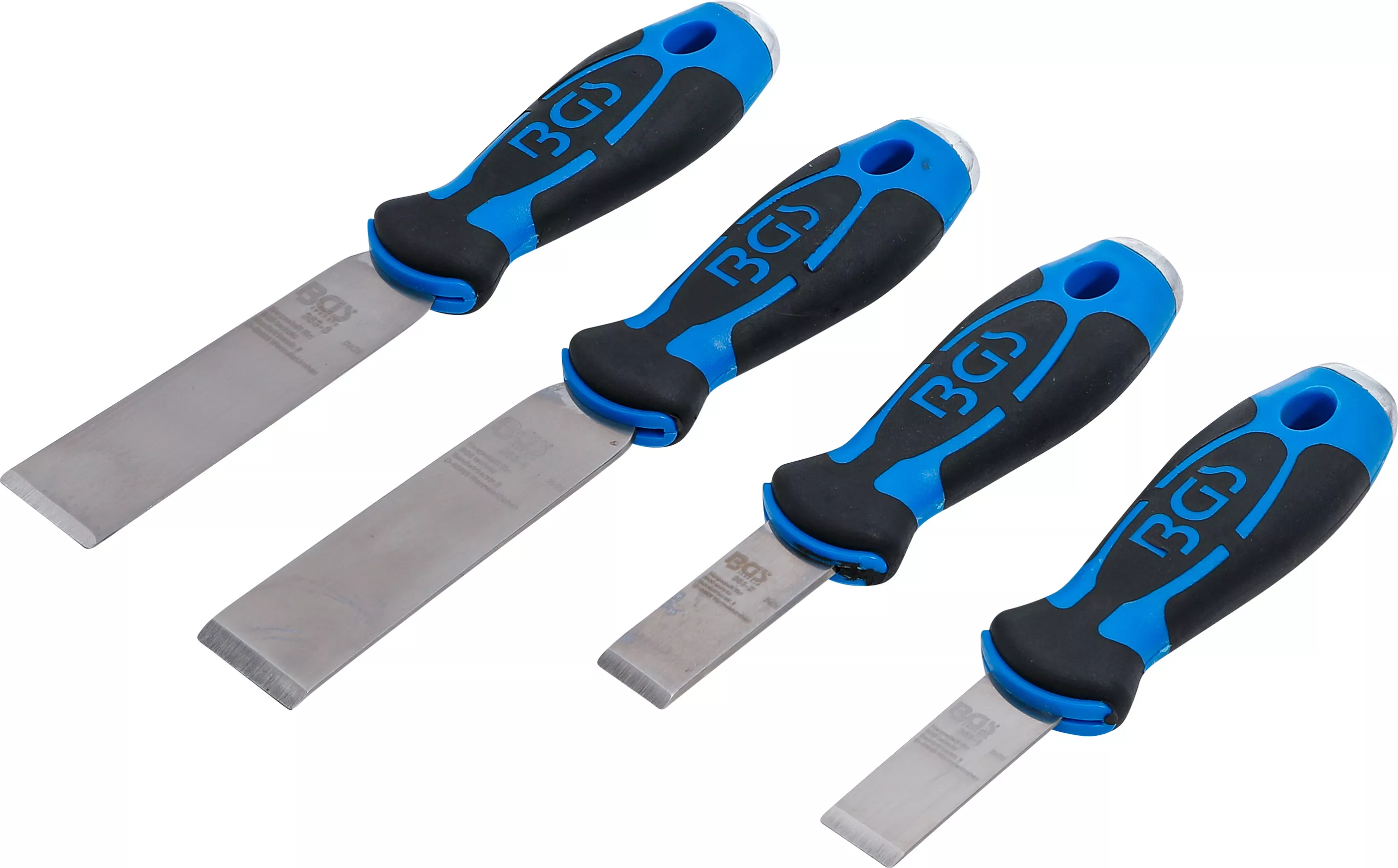 Temporar - Set raclete pentru curatat adeziv, garnituri, 4 piese, BGS 363