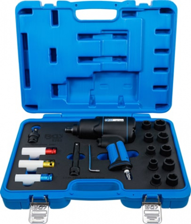 Pistoale pneumatice - Set pistol pneumatic cu chei tubulare, actionare 1/2", 1200 Nm, 16 piese BGS 5295