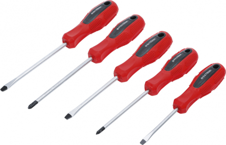 Surubelnite, Torx & Imbus - Set surubelnite cu profil drept si cap cruce, 5 piese BGS 35835