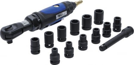 Set surubelnite cu clichet pneumatic, actionare 1/2", 102 Nm, 14 piese BGS 70192 [1]