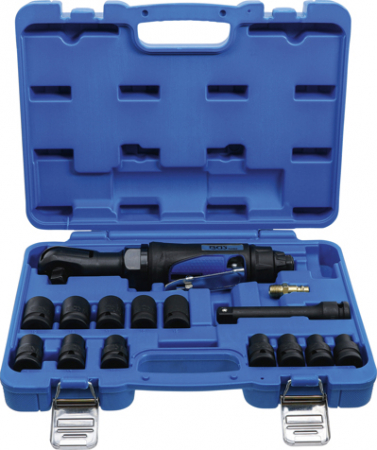 Alte Scule Pneumatice - Set surubelnite cu clichet pneumatic, actionare 1/2", 102 Nm, 14 piese BGS 70192