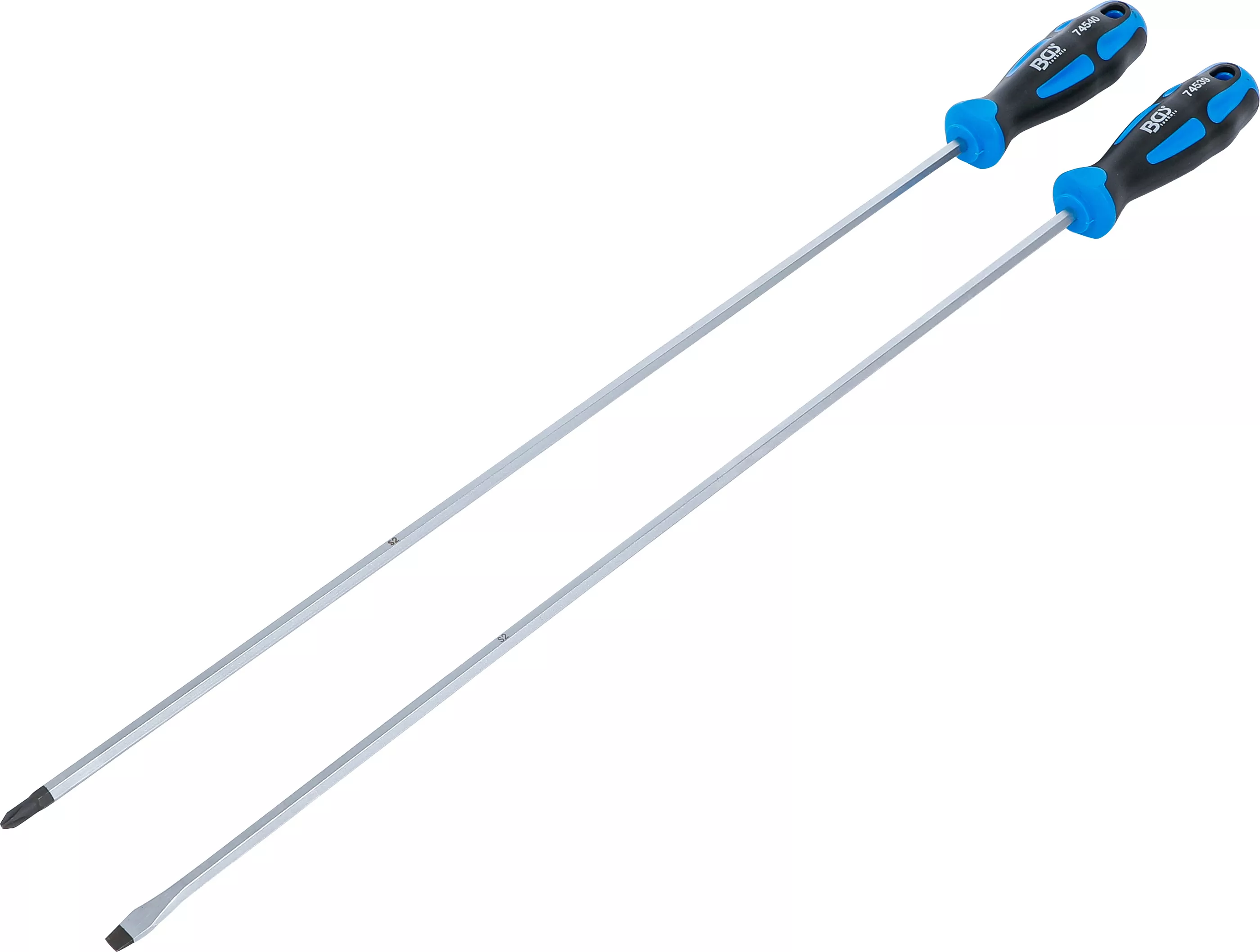 Surubelnite, Torx & Imbus - Set surubelnite extra lungi lama dreapta, Cap cruce PH 2 piese, BGS 74538