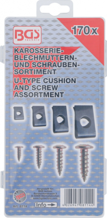 Set suruburi si cleme metalice, 170 piese BGS 8114 [2]