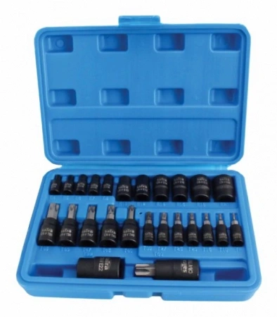 Truse si seturi - S-H2548T Set torx si tubulare E 1/4 ″, 3/8 ″, 1/2 ″, 25 piese