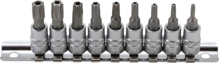 Truse si seturi - Set biti torx cu gaura T10 - T50, actionare 1/4”, 9 piese BGS 2165
