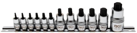 Truse si seturi - Set bit Torx extra scurt T8 - T60, 12 piese BGS 5098