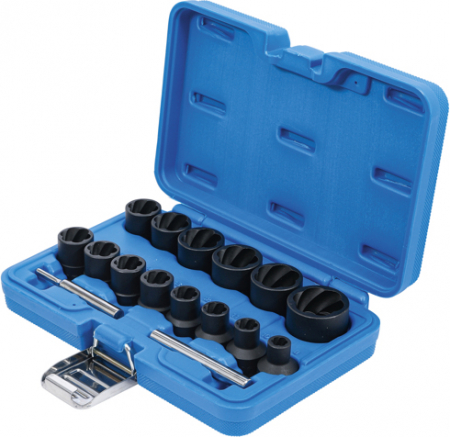 Set tubulare extractoare de suruburi si piulite deteriorate, 8-27 mm, actionare 1/2", 16 piese BGS 5269 [2]