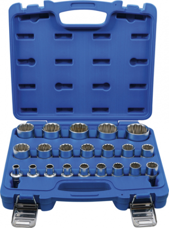Tubulare - Set chei tubulare 8 - 36 mm, 12 puncte, antrenare 1/2”, 21 piese BGS 2267