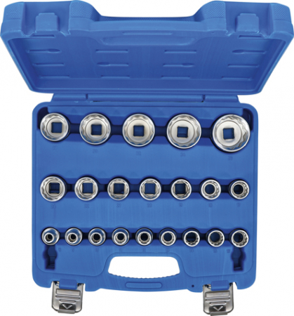 Set chei tubulare 8 - 36 mm, 12 puncte, antrenare 1/2”, 21 piese BGS 2267 [3]
