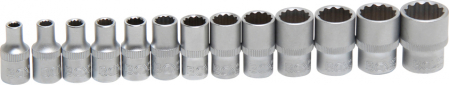 Set tubulare 4 - 14 mm, 12 puncte, antrenare 1/4”, 13 piese BGS 2269 [1]