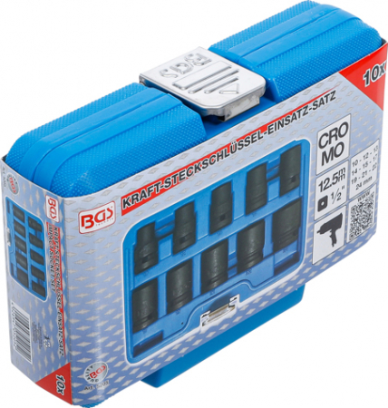 Set tubulare de impact 10-24 mm, actionare 1/2", 10 piese BGS 5205 [6]