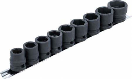 Set tubulare de impact hexagonale extra plate 13 - 24 mm, antrenare 1/2", 9 piese, BGS 9551 [1]