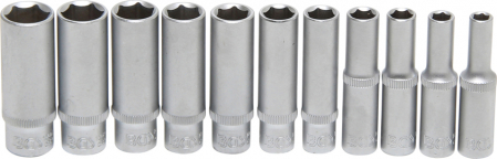 Set tubulare hexagonale, actionare 1/4”, marimi in toli,11 piese BGS 2429 [1]