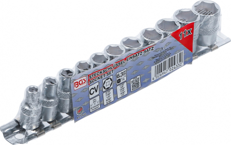 Set tubulare hexagonale, actionare 1/4”, marimi in toli, 11 piese BGS 2433 [3]