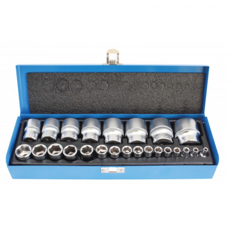 S-MB245 Set tubulare hexagonale, actionare 1/2”, 24 piese [1]