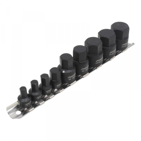 Chei/Tubulare/Biti - A-1M9HEX Set tubulare hexagonale de impact, 9 piese
