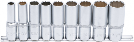 Tubulare - Set chei tubulare 10 - 24 mm, 12 puncte, actionare 1/2”, 9 piese BGS 5253