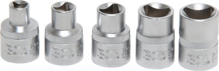 Tubulare - Set tubulare in 3 puncte , M5 - M12 (8 - 16,5 mm), 5 piese BGS 8608