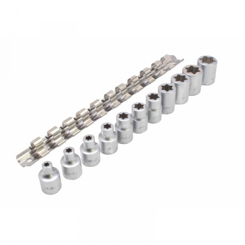 A-F11ET Set tubulare profil E, E6 - E20, actionare, 3/8”, 11 piese [1]