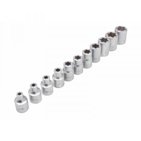 A-F11ET Set tubulare profil E, E6 - E20, actionare, 3/8”, 11 piese [2]