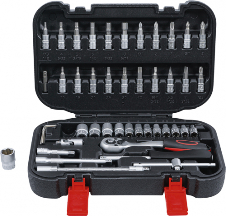 Tubulare - Set tubulare, actionare 1/4”, 46 piese BGS 2142