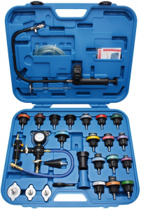 Dispozitiv de testare - Set verificare pierderi la sistemul de racire, 28 piese BGS8098