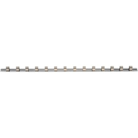 Accesorii pentru tubulare - Sina pentru tubulare actionare 3/8", 15 clipsuri BGS 2330